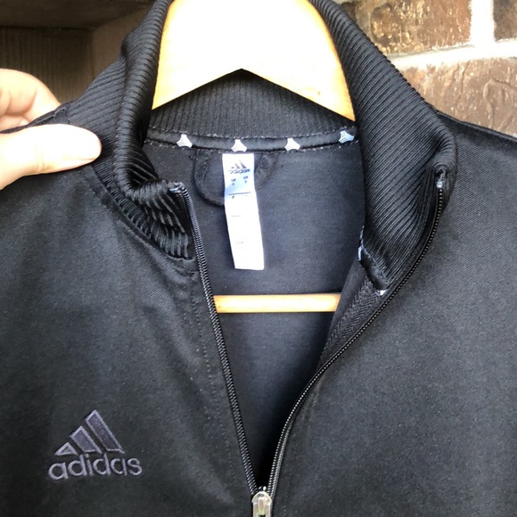 ADIDAS BLACK CLUB RUNNING TRACK JACKET - Picture 6 of 11